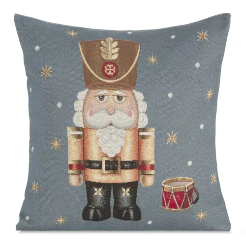 Poszewka świąteczna gobelinowa Chp 6082 Dziadek do orzechów Eurofirany popielaty  