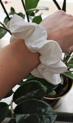 Gumka do włosów gładka Scrunchie Milk&Love kremowy