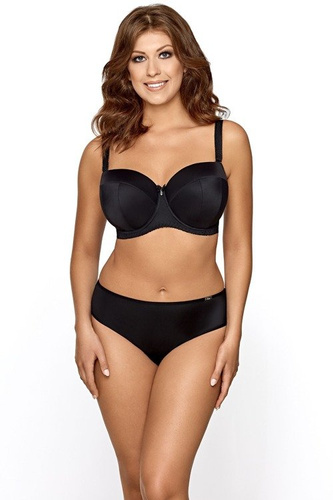 1787 Biustonosz bardotka Ava - czarny