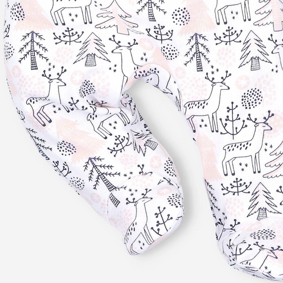 Półśpiochy z bawełny organicznej Jelonki Nini druk