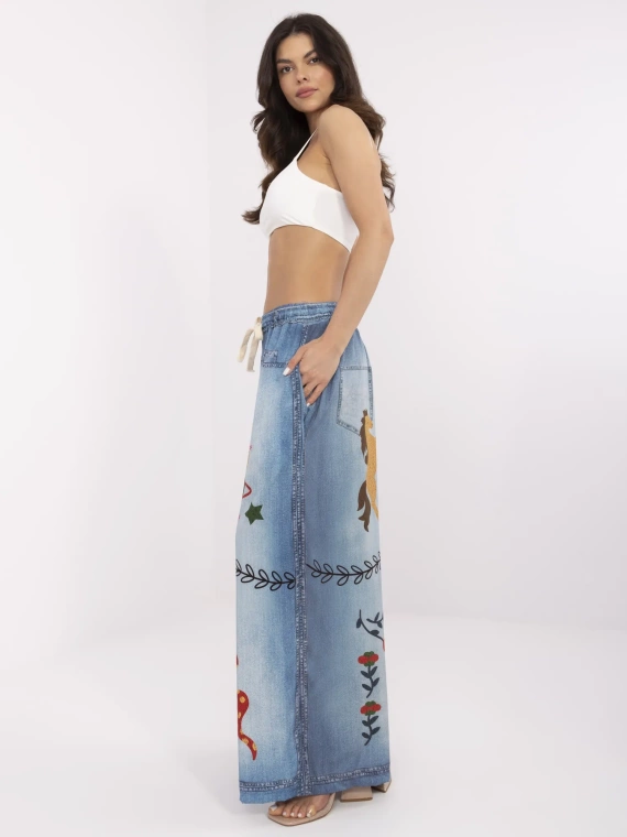 Spodnie damskie DHJ-SP-19183-9.54 Paris niebieski