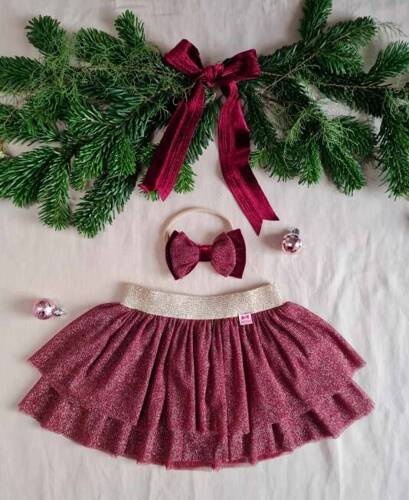 Spódniczka M726T Marija - bordowy