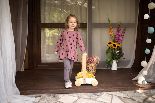 Legginsy dla dziewczynki Le Tigre Pinokio - grafit  