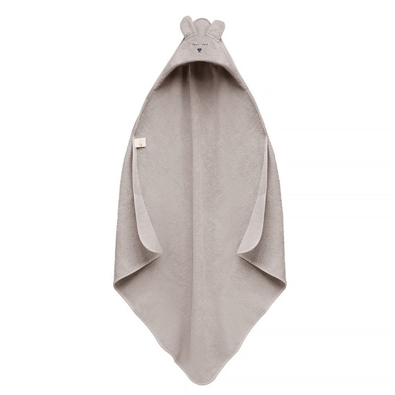 Niemowlęce okrycie kąpielowe z uszami Yosoy - beżowy