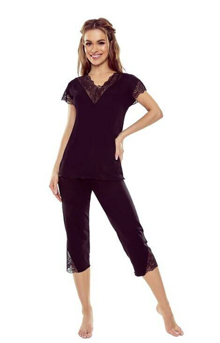  Piżama Damska Indila  First Lady Eldar - czarna 