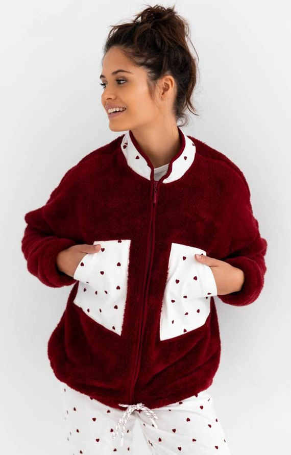 Bluza damska Simonette Sensis - bordowy