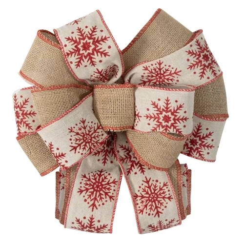 Kokarda ozdoba świąteczna 446 w stylu eko Eurofirany beżowy