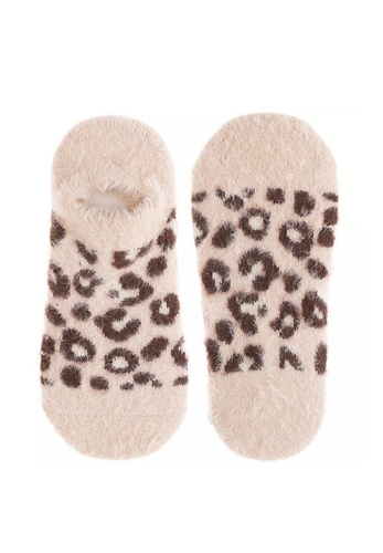 Baleriny damskie Moraj CDC 350-538 ABS – puchate, antypoślizgowe, w panterkę