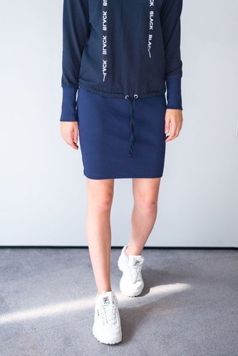 Sukienka dresowa  128  MIRACLE-granatowy