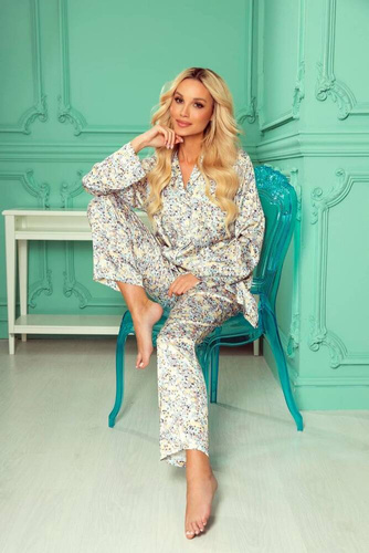 Piżama damska 721 Aster De Lafense - łączka