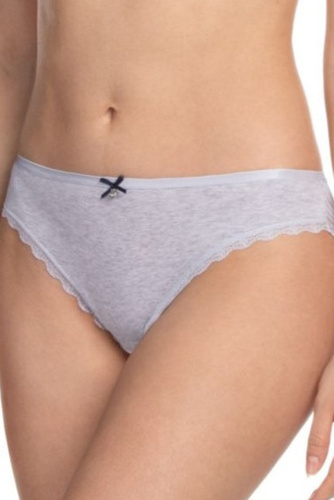 Figi damskie LAMA L-1479MB – mini bikini z bawełny, zestaw 2 sztuki