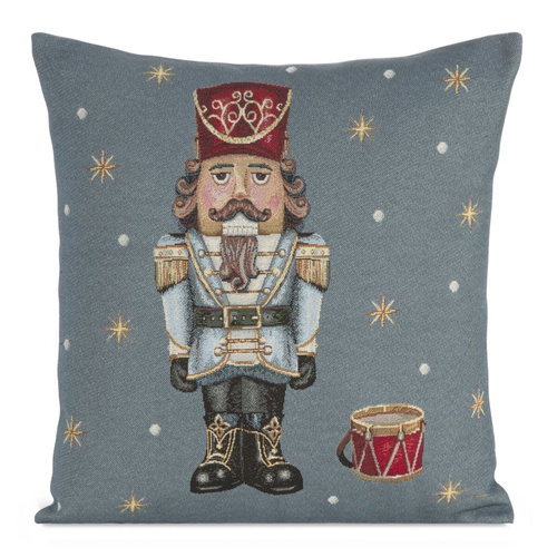 Poszewka świąteczna gobelinowa Chp 6079 Dziadek do orzechów Eurofirany popielaty