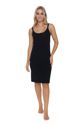 TM.5339 Koszula Nocna ciążowa i do karmienia Doctor Nap - black