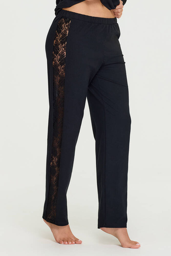 Piżama damska z koronką 20 Bonamera czarny 