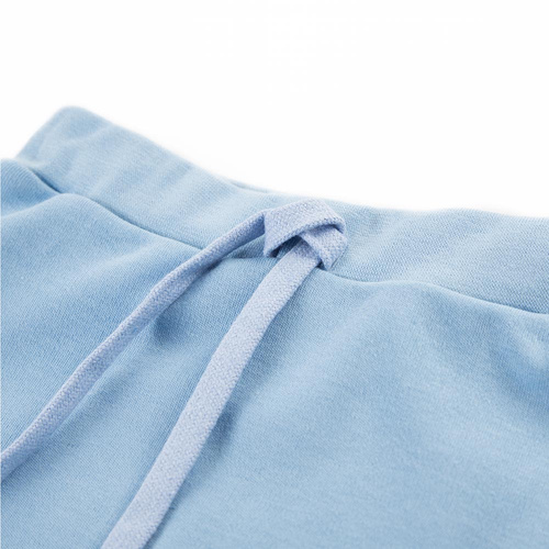 Szorty z wiązaniem Nature Ewa Klucze - niebieski