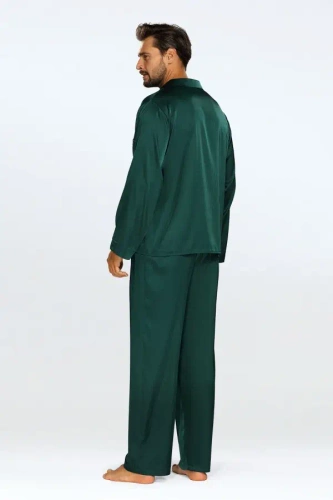 Komplet satynowy Lukas - zielony