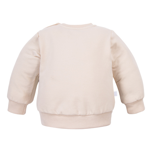 Beary Cool Eevi – Bluza niemowlęca jasny beż, bawełna, miś
