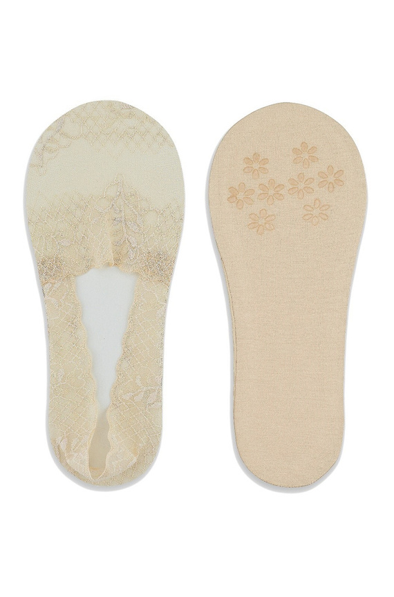 SN048 Baleriny stopki damskie Noviti -beżowy jasny