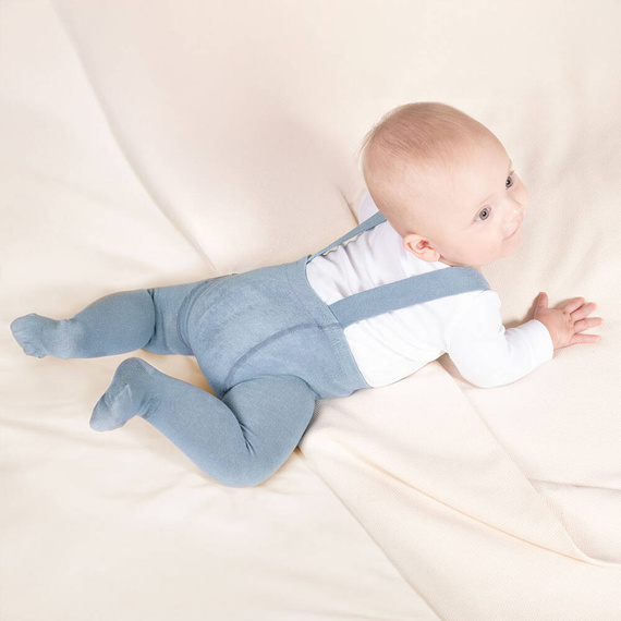 Rajstopy bambusowe z szelkami 141604 Nicol - morski