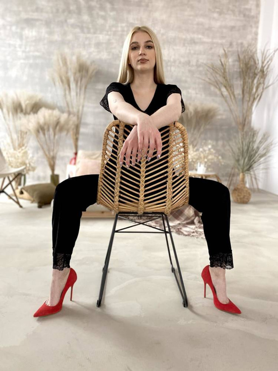 Piżama Damska 631 Milagros Forex - czarny