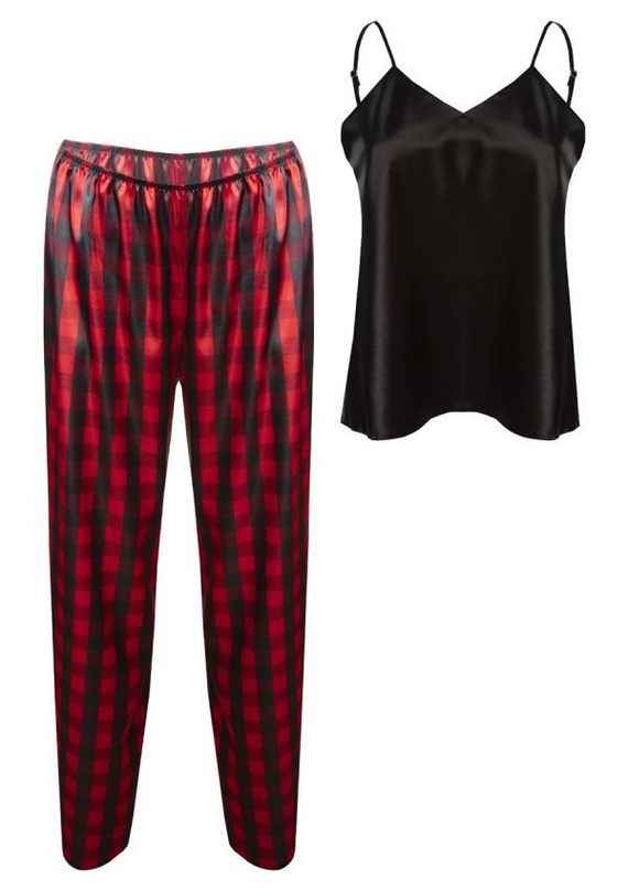 Piżama Damska Satynowa DKaren - DK-KI Świąteczny 17