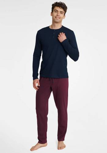 Piżama Męska  40949  Henderson granatowy