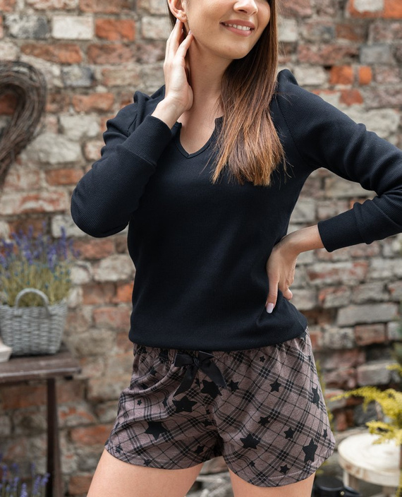 Sensis Piżama damska She - czarny brązowy