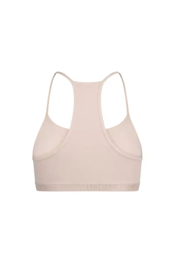 Stanik dziewczęcy, wąskie ramiączko Nikola Italian Fashion- pudrowy