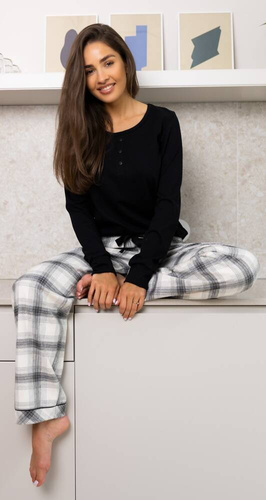 Piżama damska Blanche Sensis -czarny