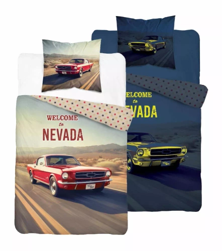 Pościel bawełniana świecąca w ciemności samochód Detexpol  