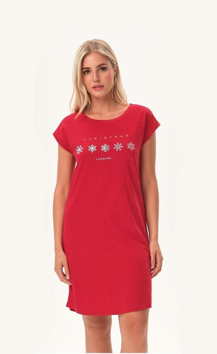 Koszula nocna 42708 Feli Henderson -czerwony