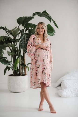 Szlafrok bambusowy Rajskie ptaki Milk&Love 