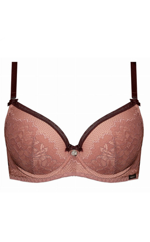 Biustonosz push-up Zoe Nipplex rózowy