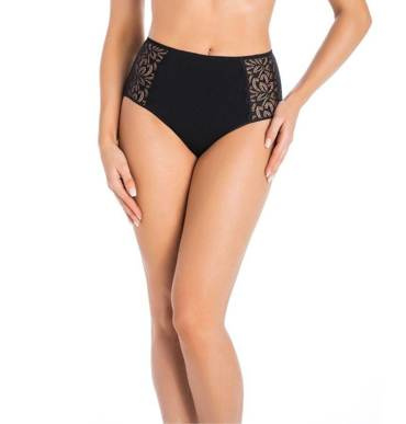 Figi z wysokim stanem Eco Exclusive Teyli - czarny