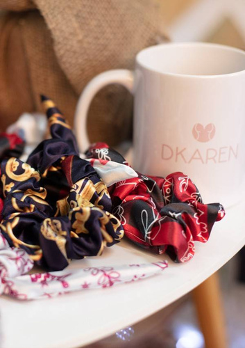 Gumka satynowa DKaren - czerwony 012