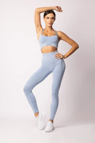 Legginsy damskie Melange Spaio linchen blue