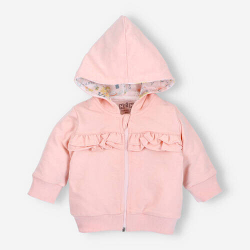 Bluza dresowa z bawełny organicznej Sunny Nini różowy