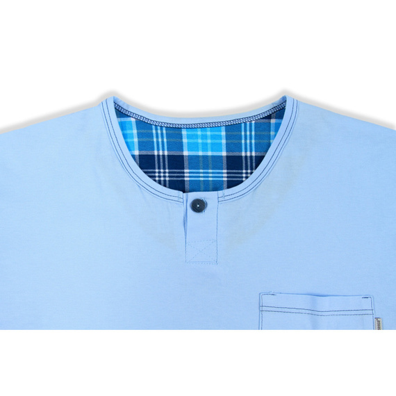 Piżama męska krótki rękaw 2629/13 Sesto Senso niebieski