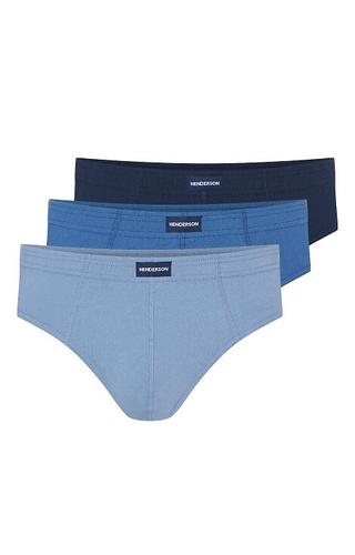 Bawełniane slipy męskie Henderson 1446 K670– wzorzyste, 3-pak