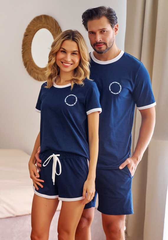 PM.7217 Piżama Damska Doctor Nap - navy blue