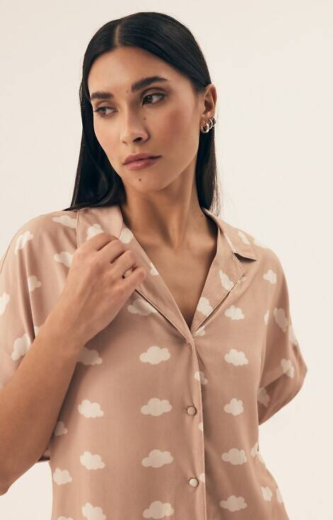 Piżama Damska 42645 Nubes Henderson - sand