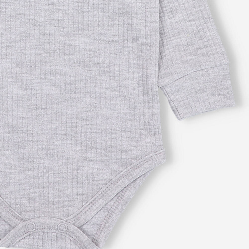 Dzianina prążkowana Body Lagarto Verde - szary