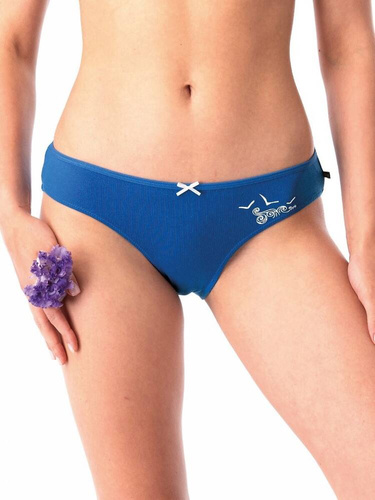 Figi damskie LPR 723 A'2 2-pak Key biały granatowy