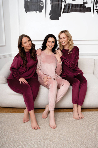 Komplet damski Akara Italian Fashion - róż pudrowy 