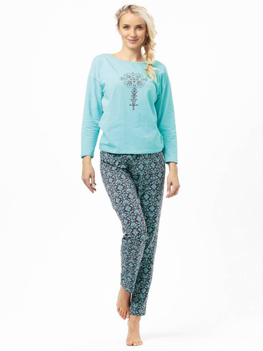 Piżama Damska LNS 972 Key  turkusowy