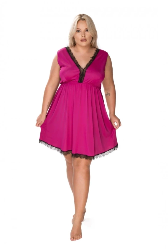 Koszula nocna 86604 Aveline Mewa fuksjowy