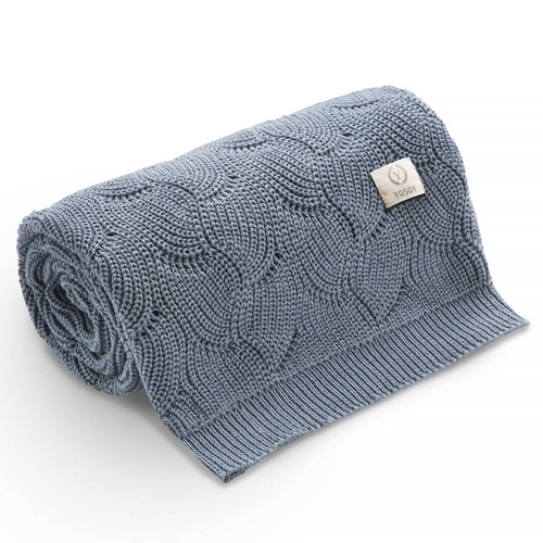 Kocyk WAVES eco cotton Denim Yosoy 