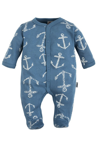 Pajac niemowlęcy "BLUE SEA" Makoma biały