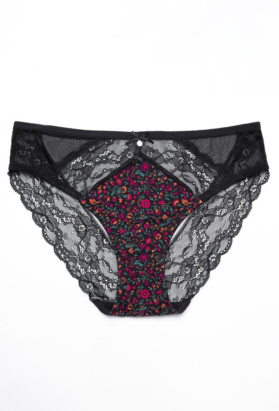 Figi Damskie L-1572 BI Lama czarny