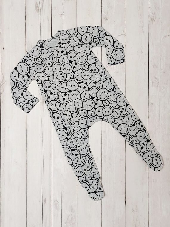 Pajacyk niemowlęcy Emotki Bambarillo - musztardowy